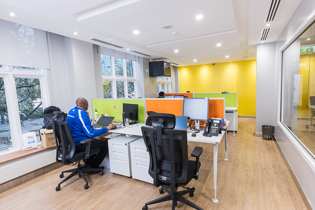 Personal workstation in Stanbic bank offices