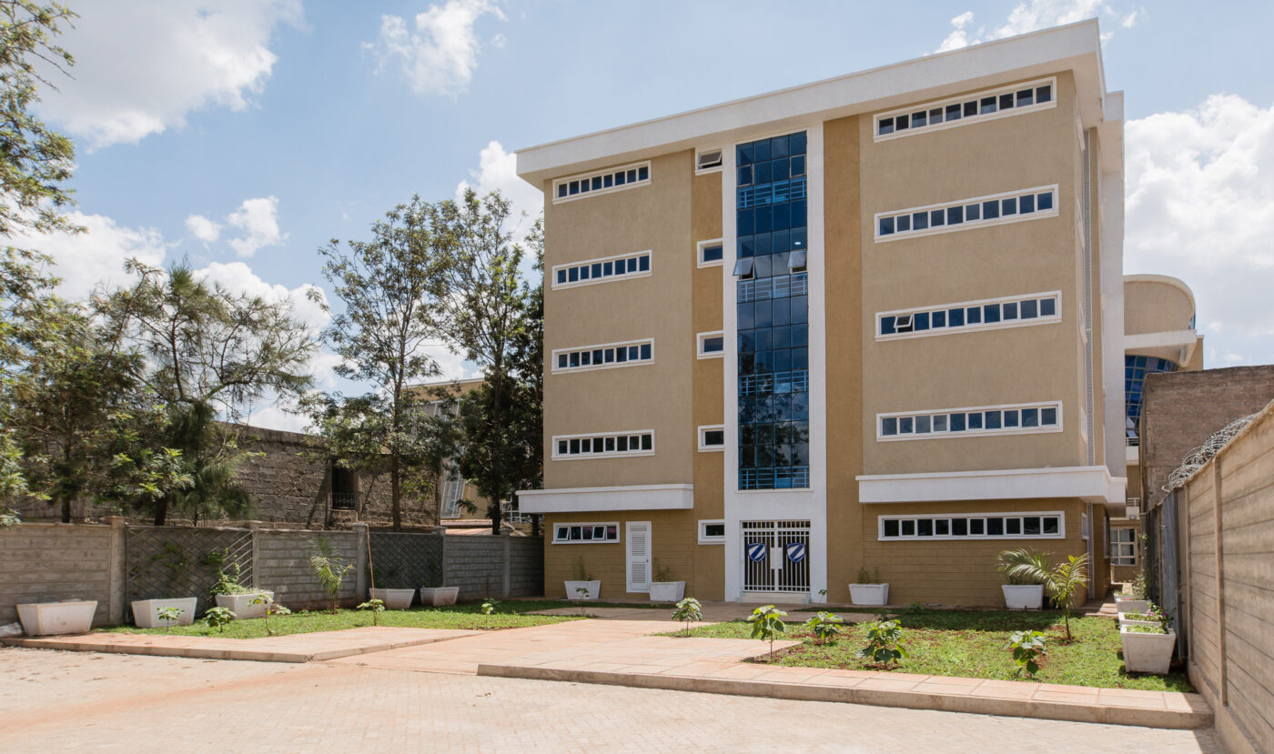 Exterior view of Zetech University tuition block in Ruiru campus, designed by Arcs Africa Architects