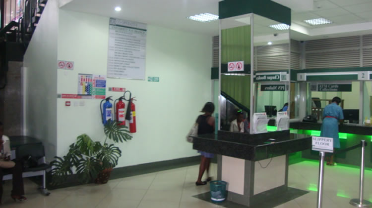Interior of Cooperative bank